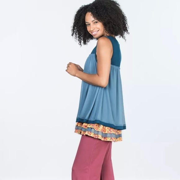 Matilda Jane School Spirit Layered Tank Tunic Blue Size Small - Picture 1 of 13